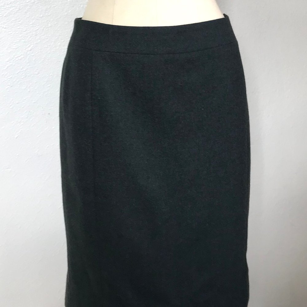 Paul Stuart Green wool Pencil skirt Sz 8